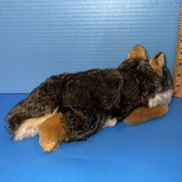 Miyoni By Aurora World Wolf Dog 11" Plush Gray Brown Stuffed Animal w/ Tag 26264 - Picture 6 of 11